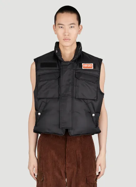 Quilted Cargo Vest