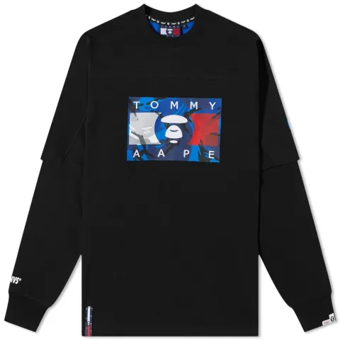 AAPE x Tommy Long Sleeve T-Shirt