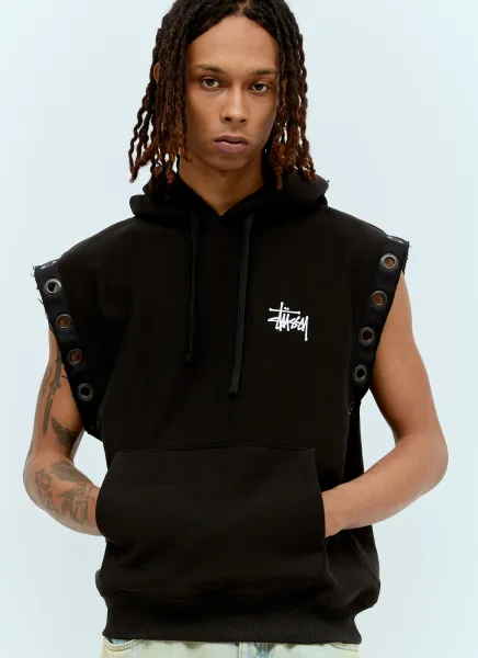 x Stüssy Hooded Sweatshirt Vest