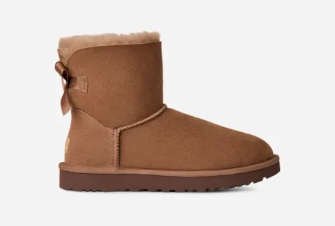 Mini Bailey Bow II Classic Mini Boots for Women, Polyester/Leather