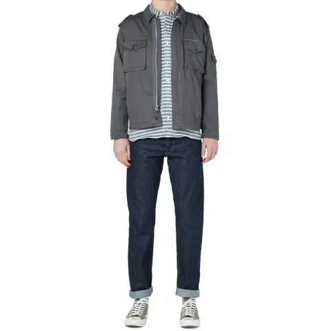 Button Down Twill Stripe Shirt