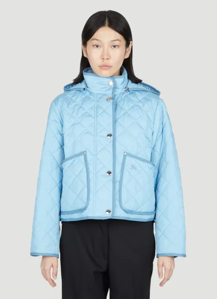 Diamond Qulted Cropped Jacket