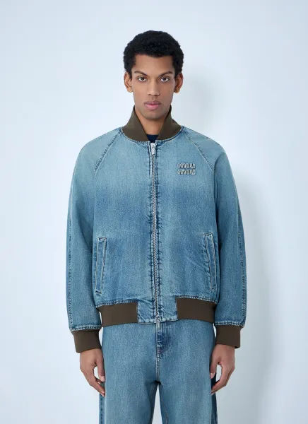 Denim Blouson Jacket