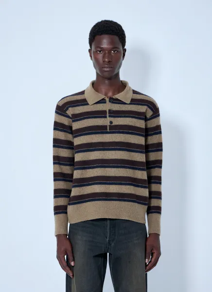 Knit Stripe Polo