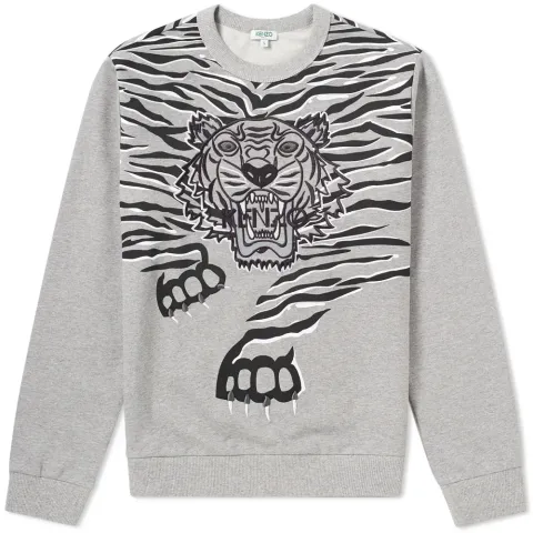Tiger Claw Embroidered Crew Sweat