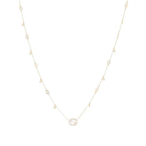 Gucci Interlocking G Diamond Necklace