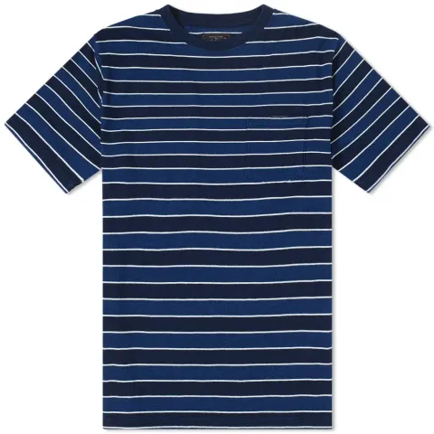 Indigo Stripe Pocket Tee