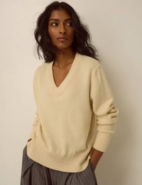 Monsoon V-Neck Jumper Yellow