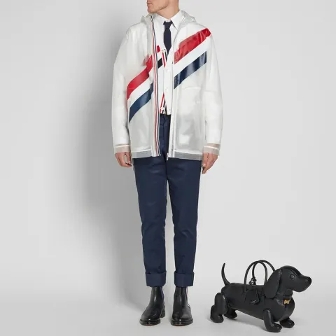 Diagonal Stripe Transluscent Windrunner
