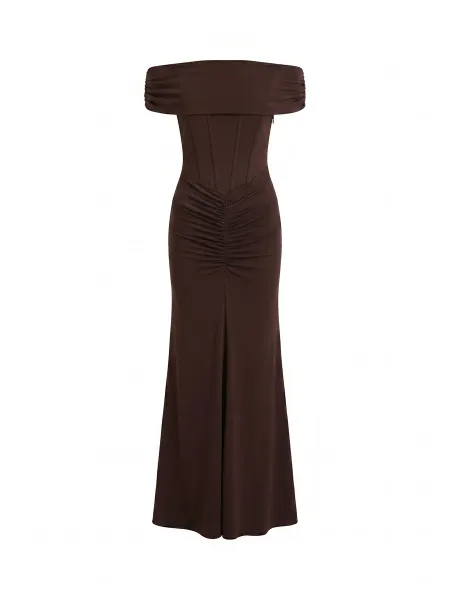 Forever New Ania Ruched Bardot Maxi Dress