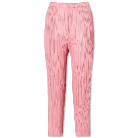 Straight Leg Pleats Trouser