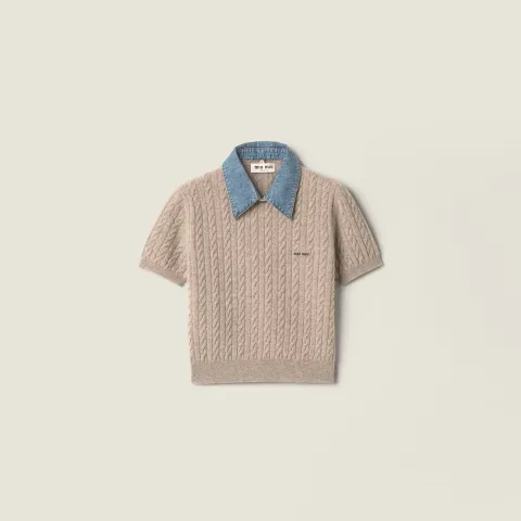 Wool and cashmere knit sweater