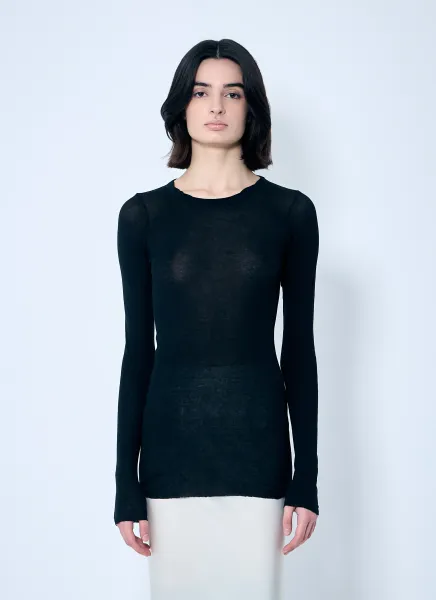 Rib Long Sleeve Top