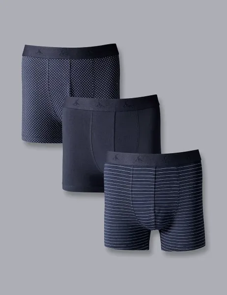 3 Pack Cotton Rich Jersey Assorted Boxers Multi