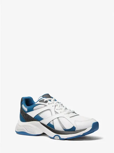 Michael Kors Leo Mixed-Media Trainer