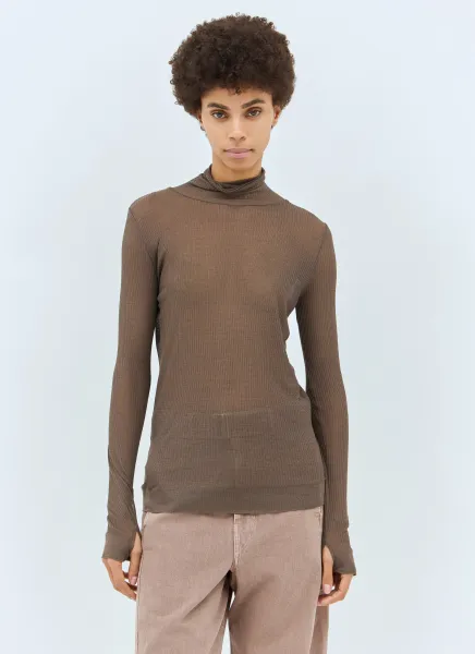 Seamless High Neck Top