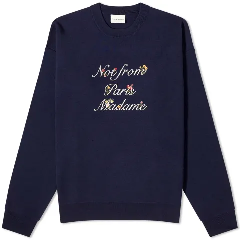 Floral Logo Crew Knit