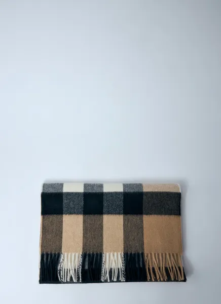 Check Cashmere Scarf