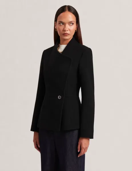 Ted Baker Wool Rich Collared Wrap Coat