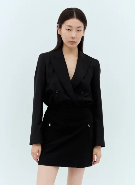 Boxy Blazer Bodysuit