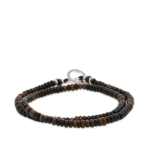 Double Wrap Roundel Beaded Bracelet