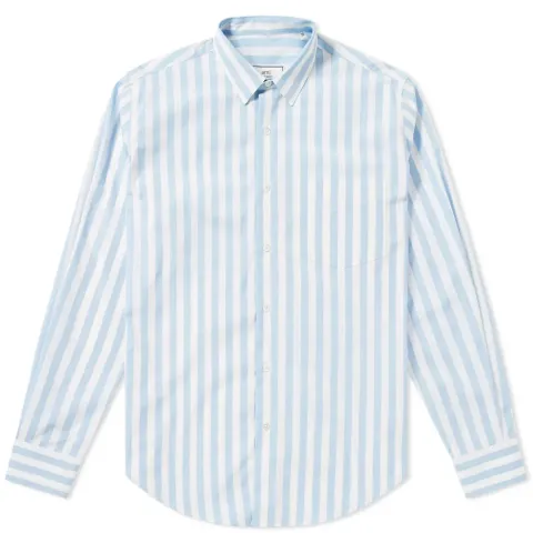AMI Stripe Wide Shirt