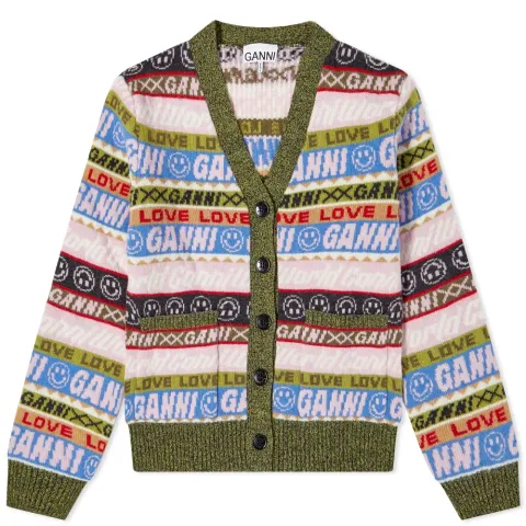 Graphic Logo Cardigan