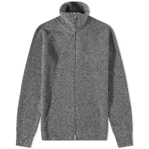 Ribbed Zip Knit