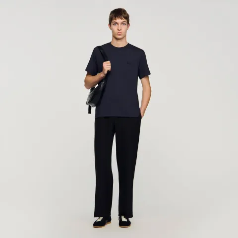 T-shirt with double S patch