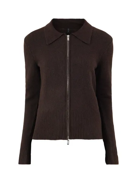 Only Wool Blend Zip Cardigan