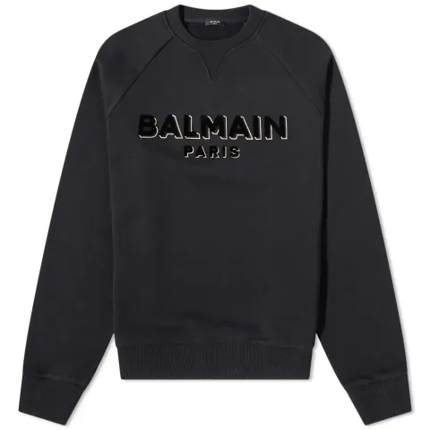 Paris Flock Foil Crew Sweat