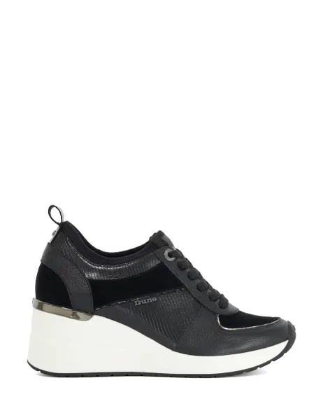 Dune London Suede Trainers Black