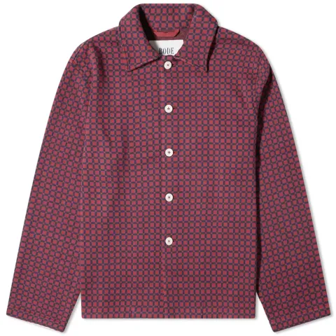 Knitted Check Overshirt