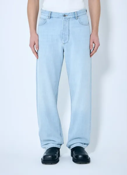Extra Bleached Wide Leg Jeans