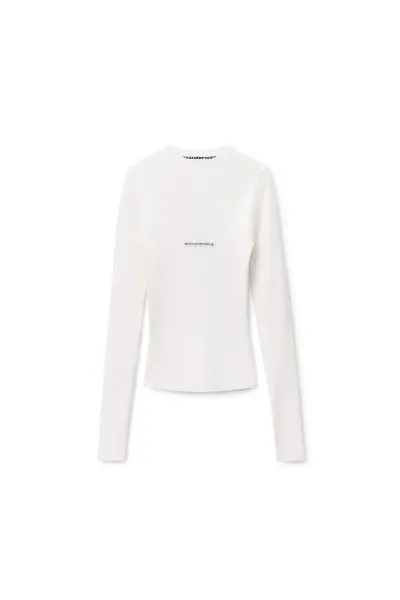 Knit Logo Long Sleeve Tee