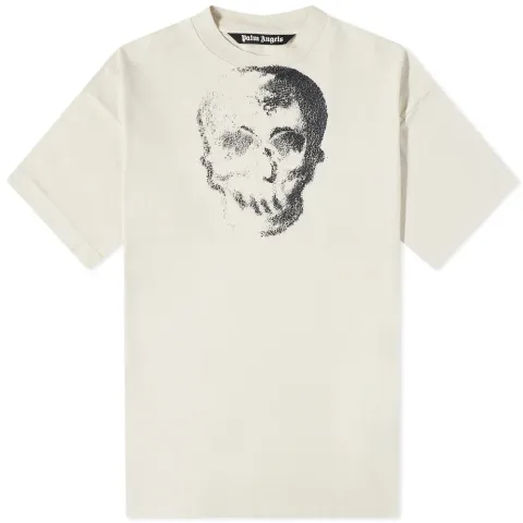 Skull Print Back Logo T-Shirt