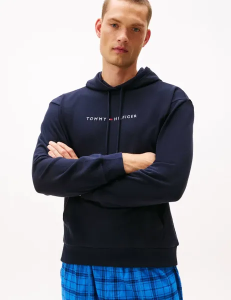 Tommy Hilfiger Cotton Blend Hoodie Navy