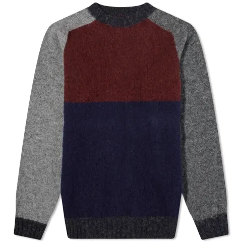Howlin' Firecracker Colour Block Crew Knit