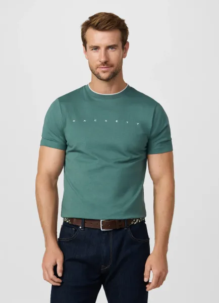 Classic Fit Short Sleeve Branded T-Shirt
