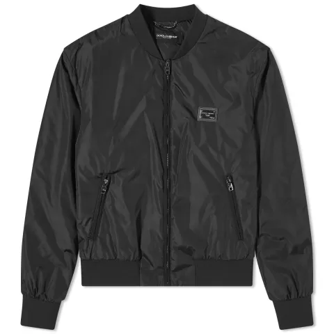 Nylon Plate Bomber Jacket