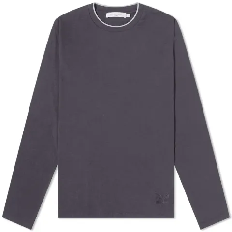 Maison Kitsuné Long Sleeve Tonal MK Embroidery T-Shirt