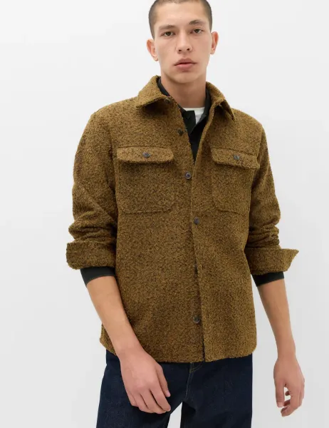 Marks & Spencer Regular Fit Boucle Textured Overshirt