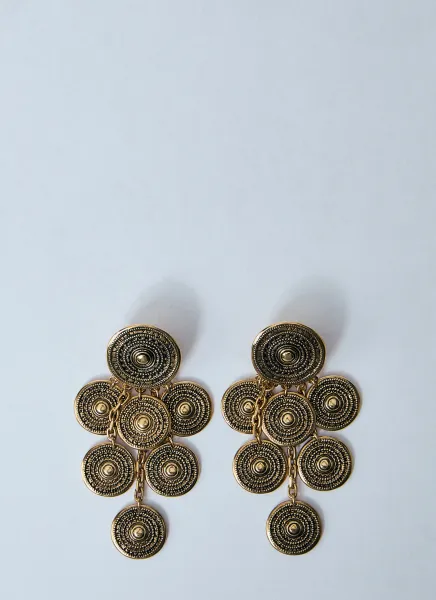Bo Medailles Pendant Earrings