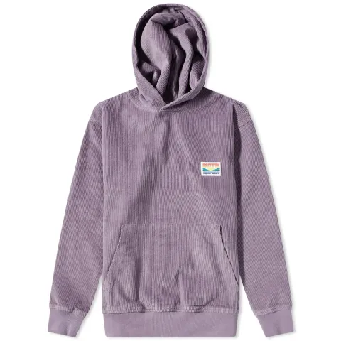 High Wale Cord Pullover Hoodie