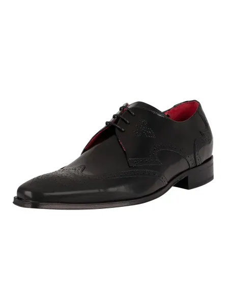 Jeffery West Derby Brogue Leather Shoes