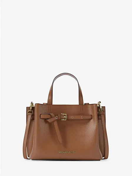 Michael Kors Emilia Small Pebbled Leather Satchel