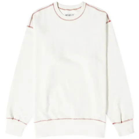 Contrast Stitch Crew Sweat
