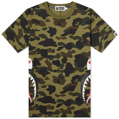 1st Camo Side Shark T-Shirt