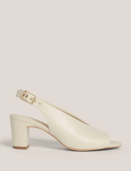 Hobbs Suede Block Heel Slingback Sandals
