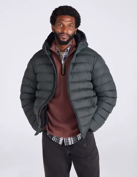 Mountain Warehouse Seasons Faux Fur Lined Padded Jacket Green